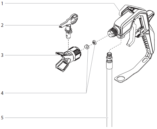 ControlMax Pro Spray Gun Assembly Parts